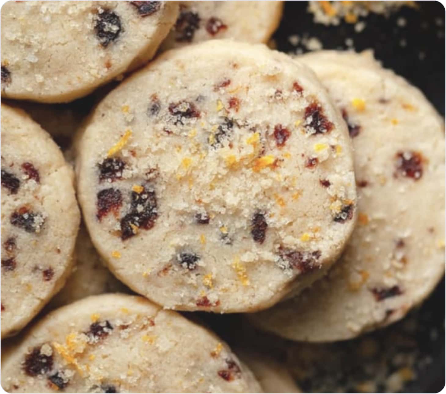 Cranberry Orange Christmas Cookies