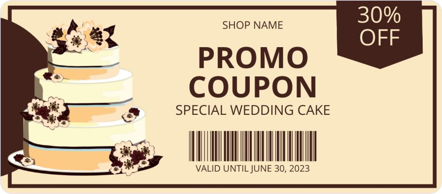 Promo coupon example
