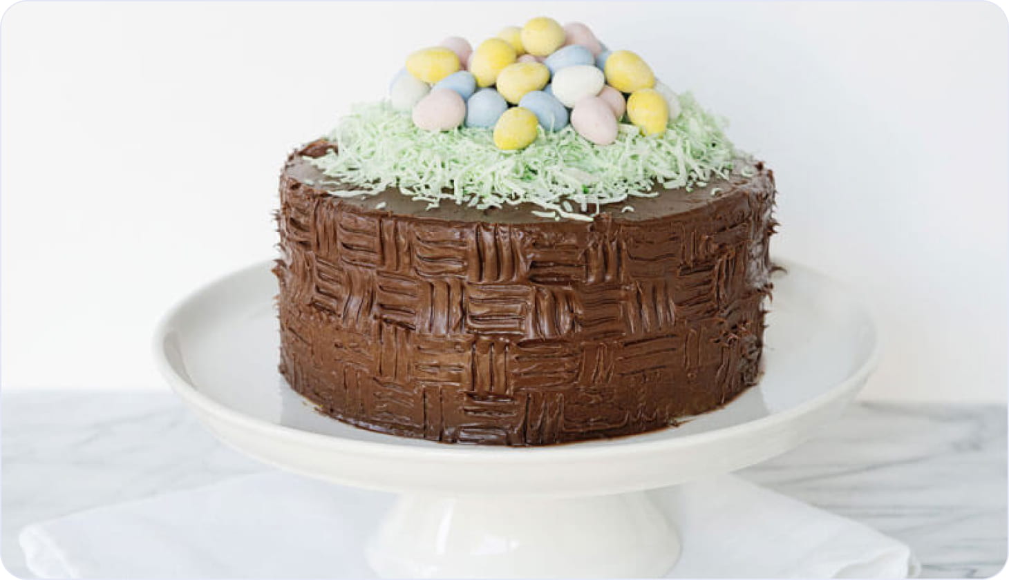 Easter basket cake example
