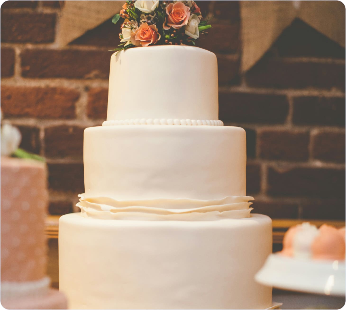 Traditional wedding cake example