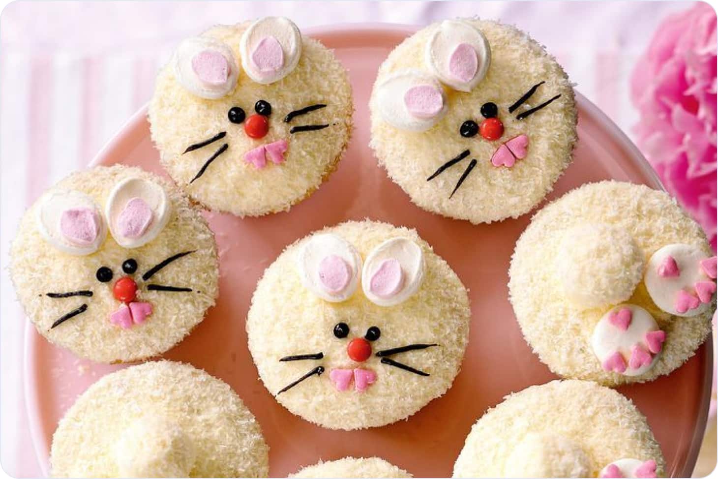 Bunny cupcakes example