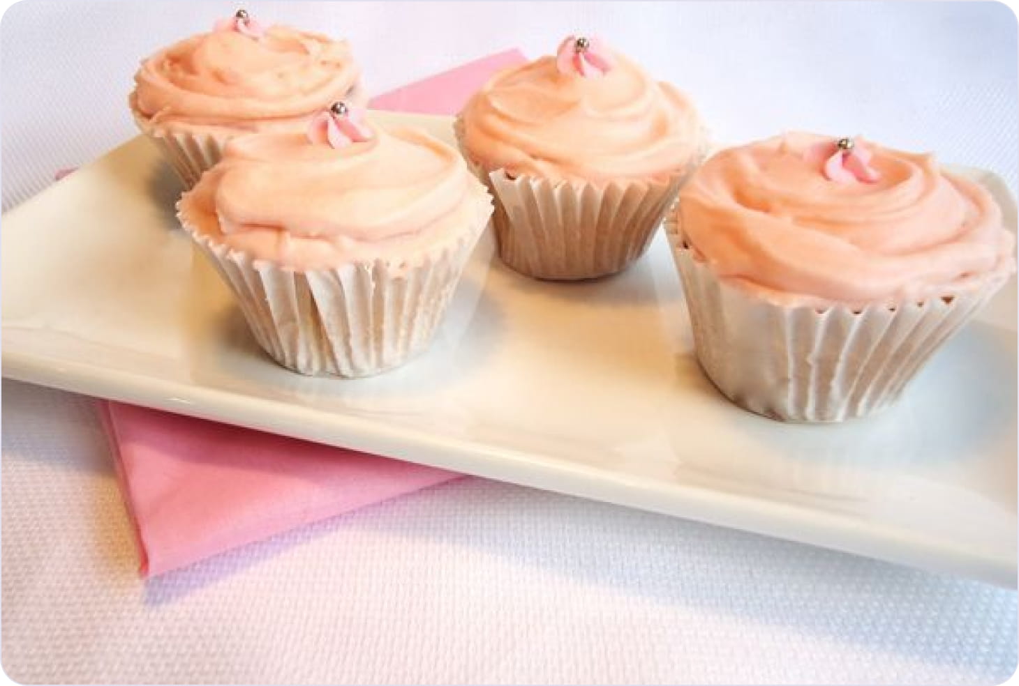 Classic Vanilla Cupcake decorated with icing