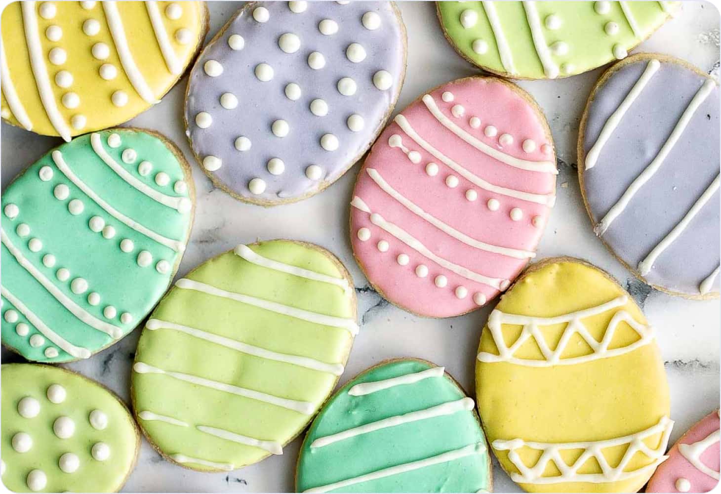 Easter egg cookies example