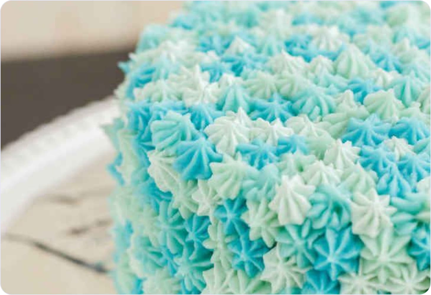 Example of making stars with buttercream