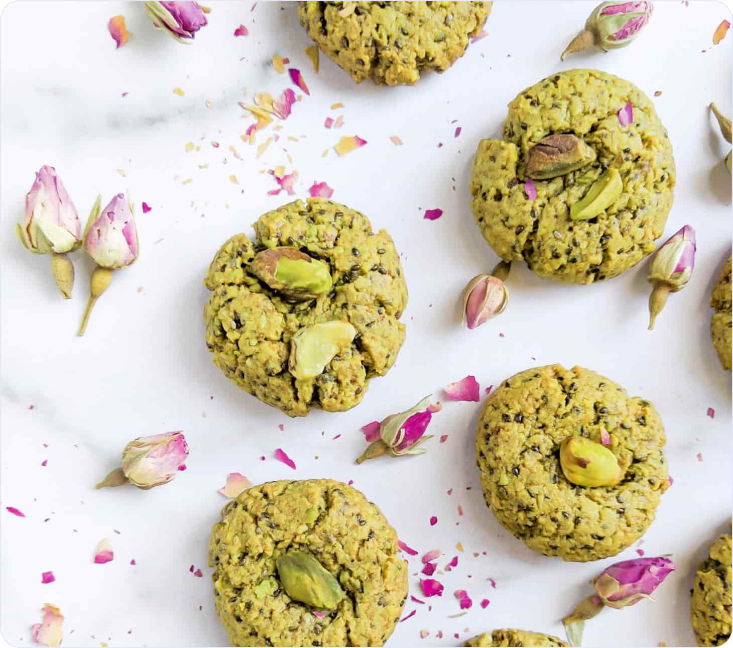 Pistachio gluten-free cookies